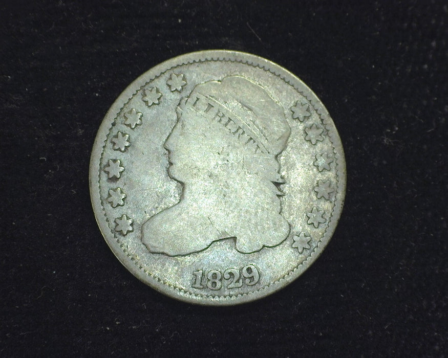 1829 Capped Bust Dime VG - US Coin