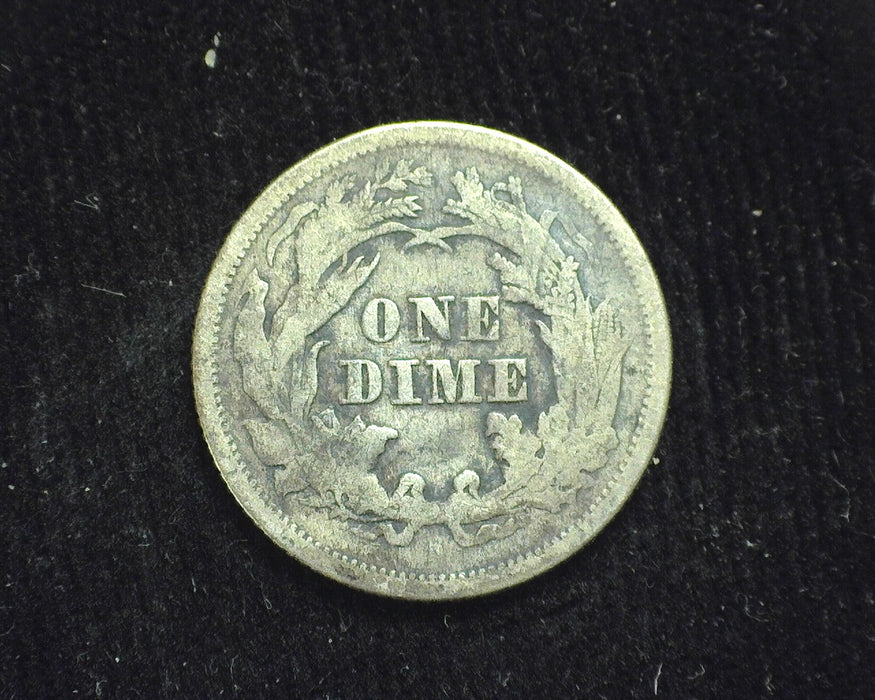 1876 S Liberty Seated Dime F - US Coin