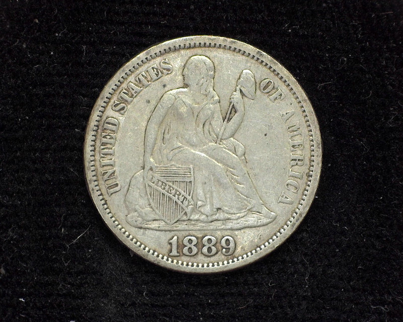 1889 Liberty Seated Dime XF - US Coin