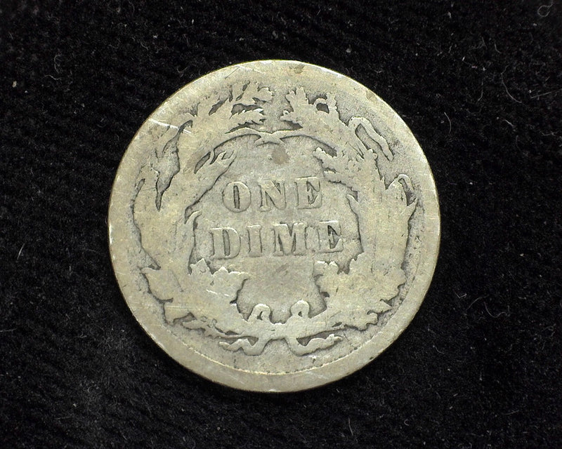 1891 Liberty Seated Dime F Scratch - US Coin