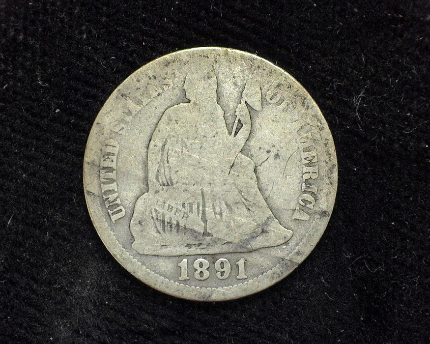 1891 O Liberty Seated Dime VG - US Coin