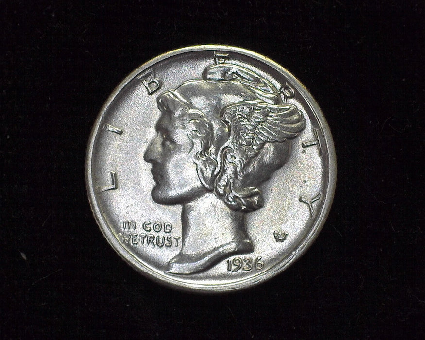 1936 D Mercury Dime AU - US Coin