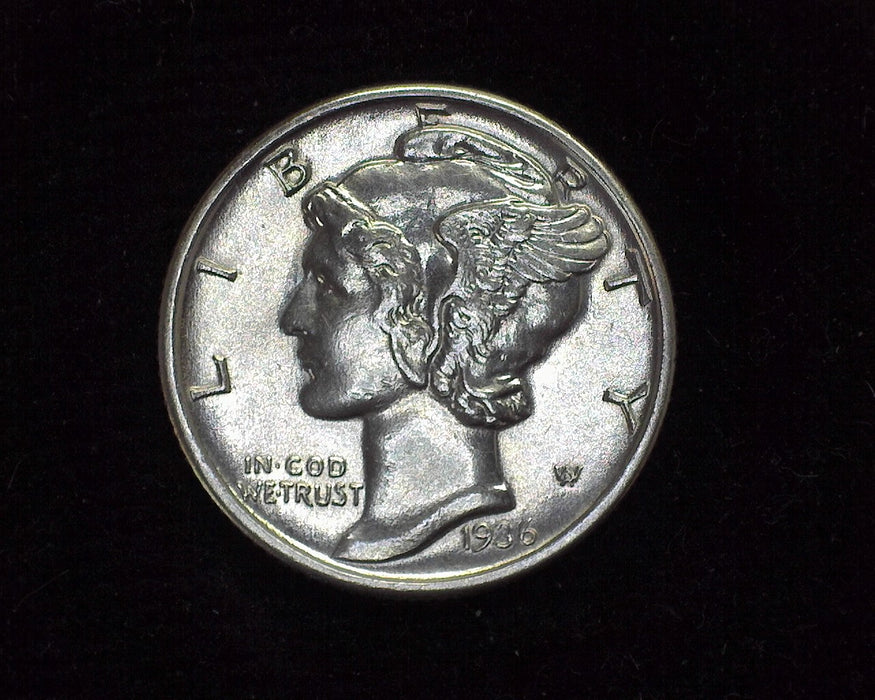 1936 S Mercury Dime AU - US Coin