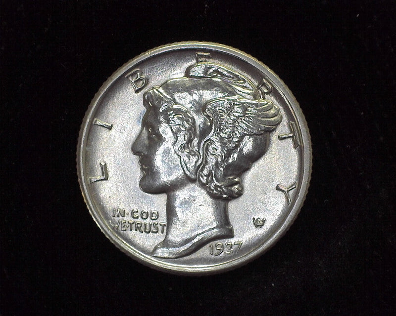 1937 S Mercury Dime AU - US Coin