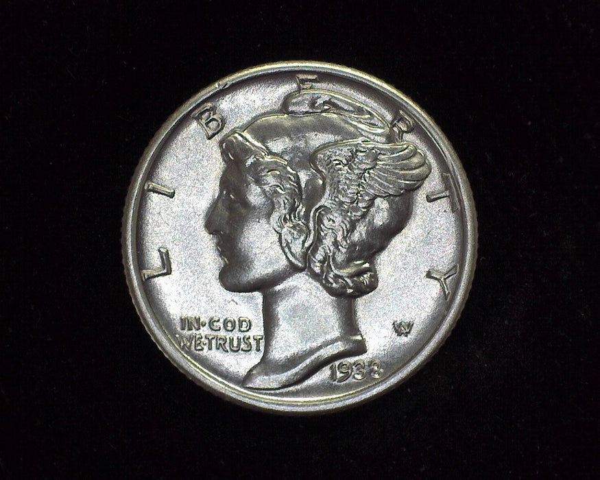 1938 S Mercury Dime AU - US Coin