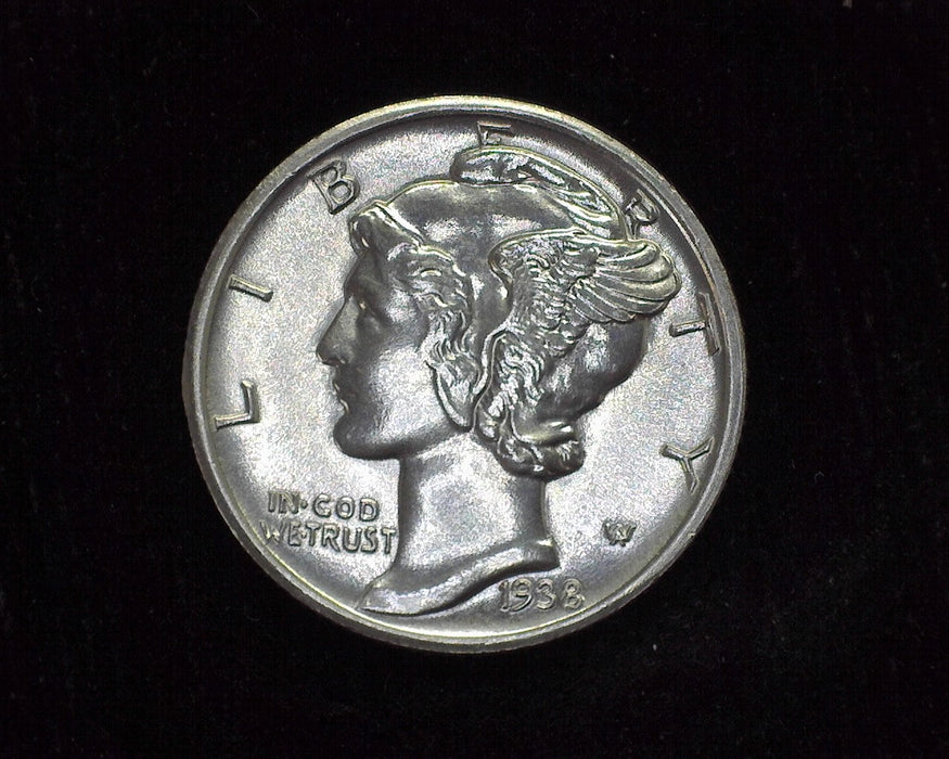 1938 D Mercury Dime AU - US Coin