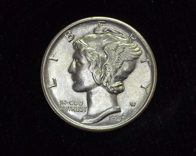 1939 D Mercury Dime AU - US Coin
