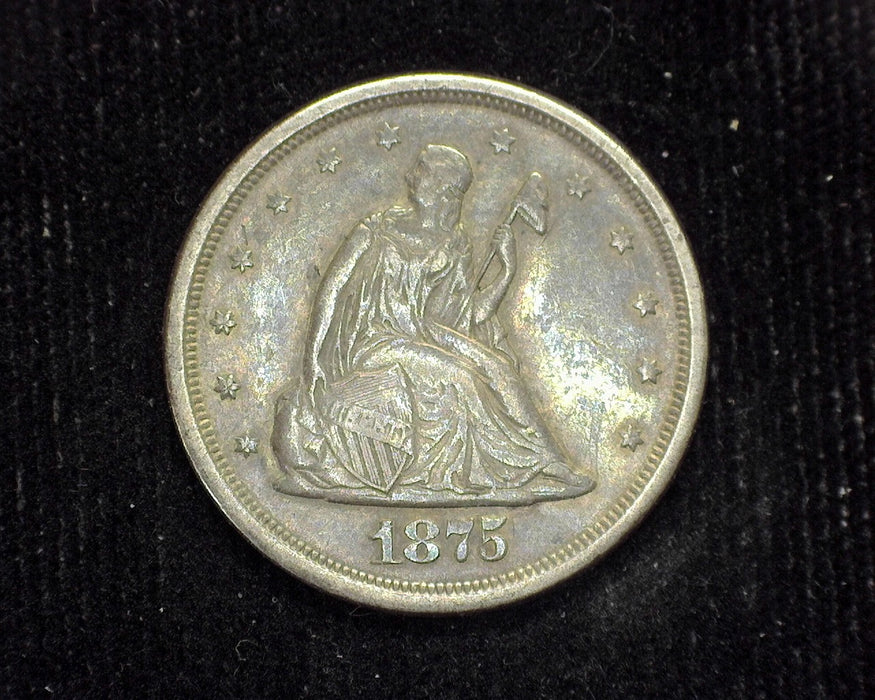 1875 S Liberty Seated Twenty Cents XF - US Coin