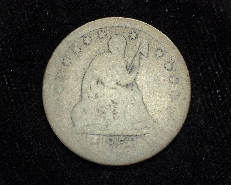 1853 Arrows and Rays Liberty Seated Quarter AG - US Coin