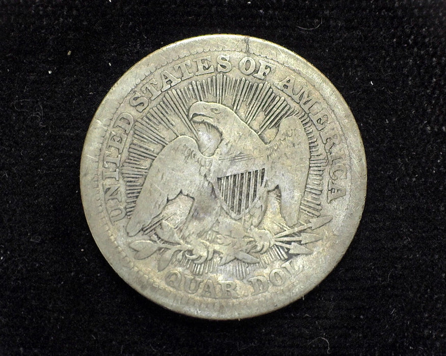 1853 Arrows and Rays Liberty Seated Quarter F - US Coin