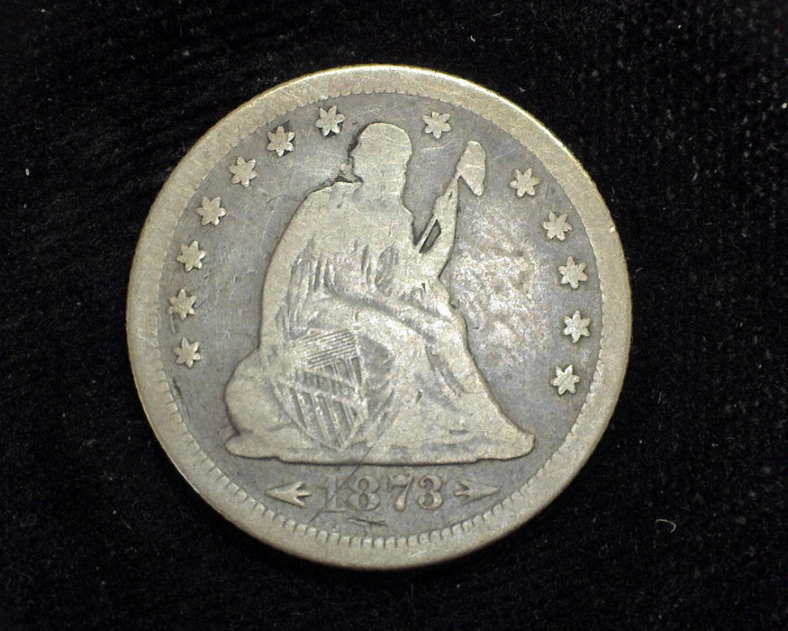 1873 Arrows Liberty Seated Quarter F - US Coin