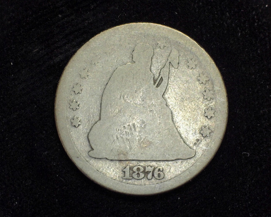 1876 Liberty Seated Quarter AG - US Coin