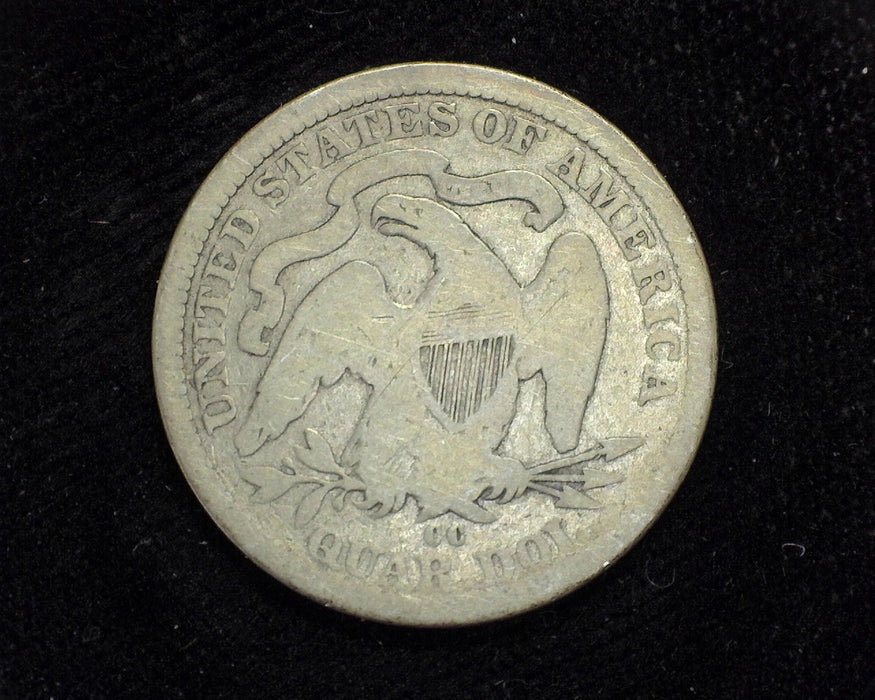 1876 CC Liberty Seated Quarter VG - US Coin