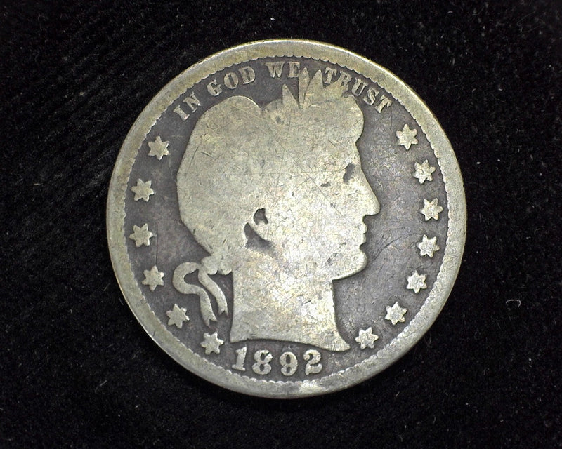 1892 Barber Quarter G - US Coin