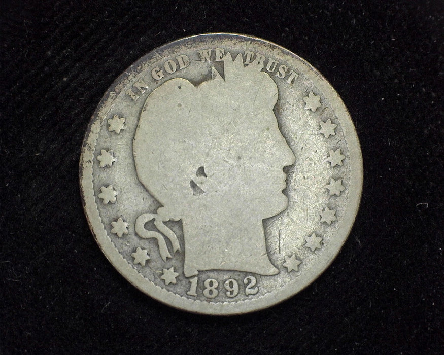 1892 O Barber Quarter G - US Coin