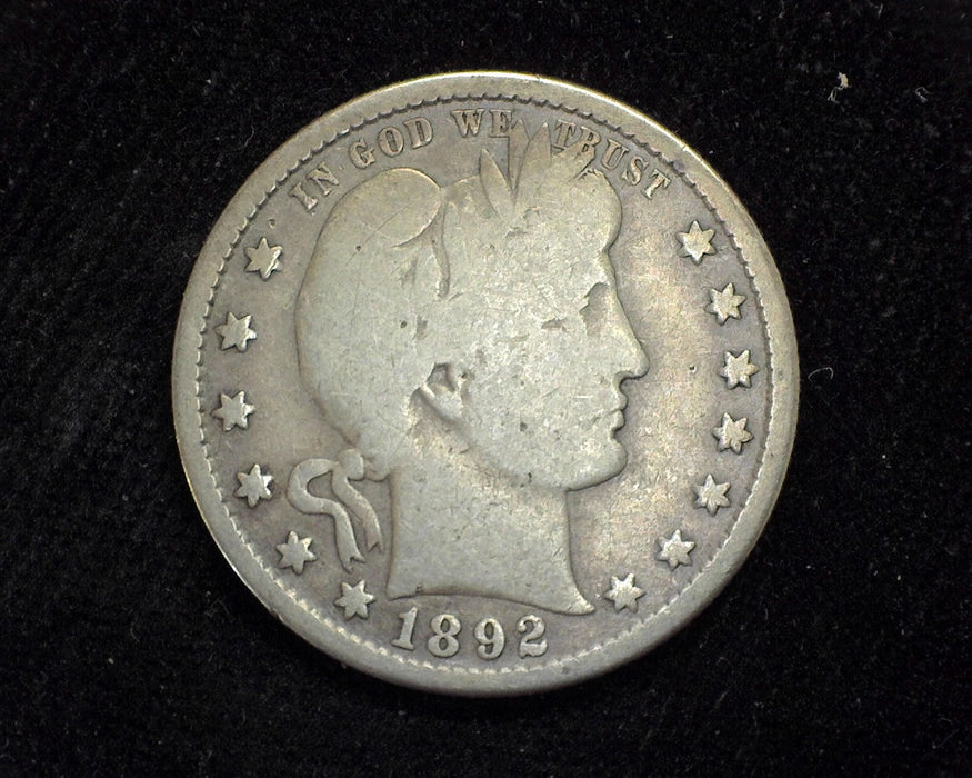 1892 S Barber Quarter VG - US Coin