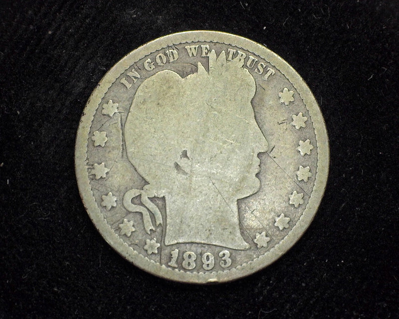 1893 S Barber Quarter G - US Coin