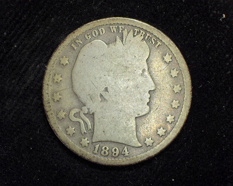 1894 S Barber Quarter G - US Coin
