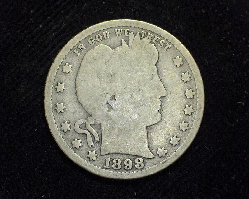 1898 S Barber Quarter G - US Coin