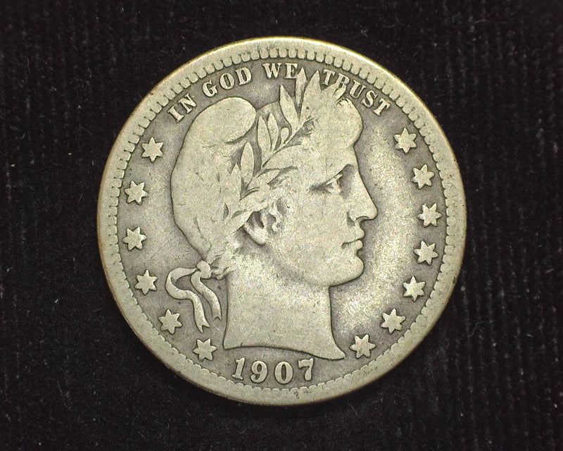 1907 Barber Quarter VG+ - US Coin