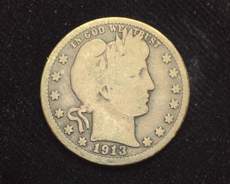 1913 D Barber Quarter G - US Coin