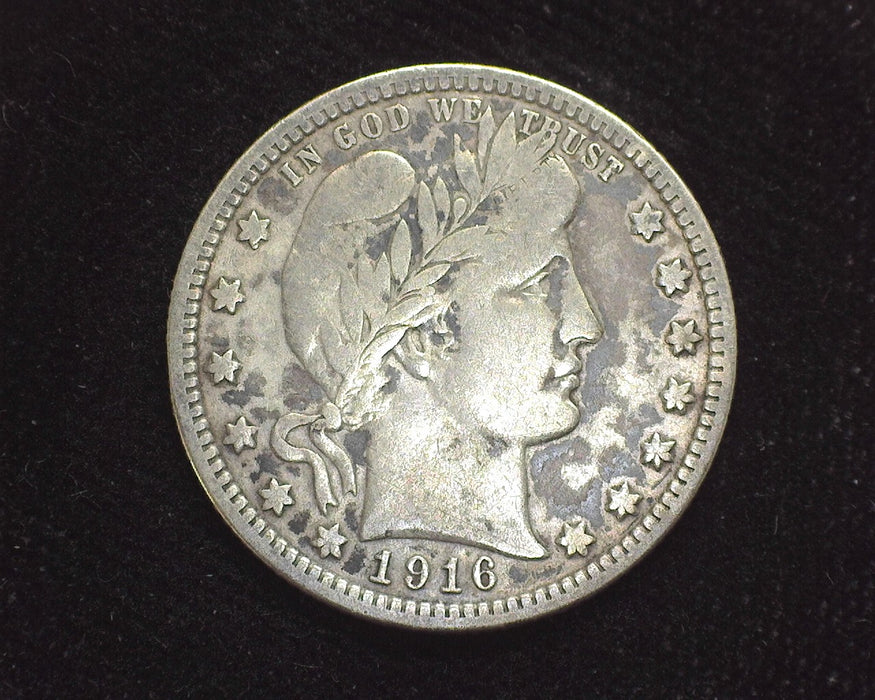 1916 D Barber Quarter F - US Coin