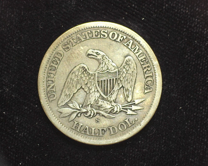 1863 S Seated Liberty Half Dollar F/VF - US Coin