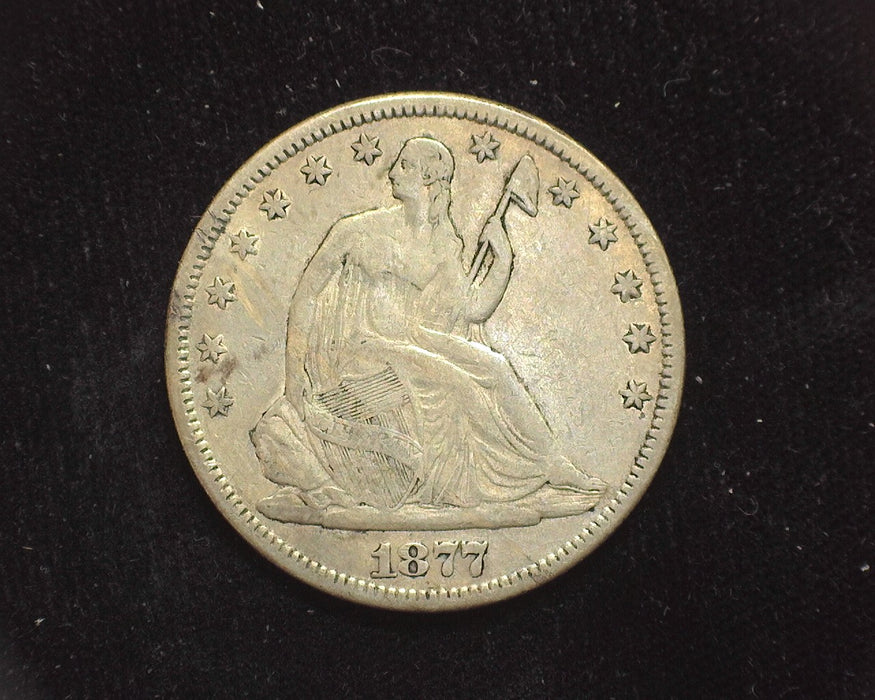 1877 Seated Liberty Half Dollar F/VF - US Coin
