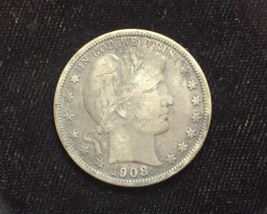 1908 Barber Half Dollar F - US Coin