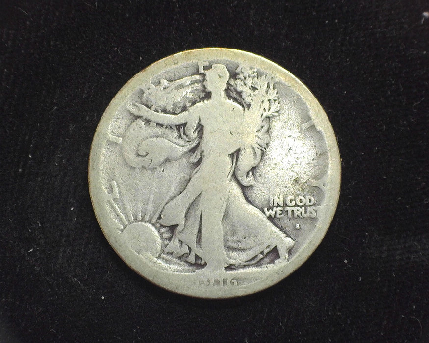 1916 S Liberty Walking Half Dollar AG - US Coin