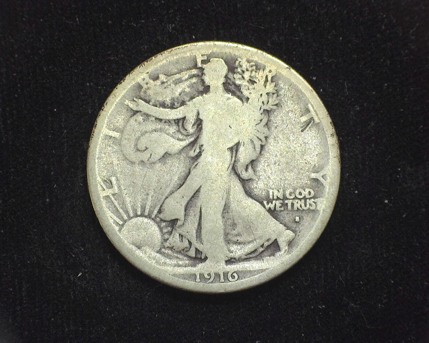 1916 S Liberty Walking Half Dollar G - US Coin