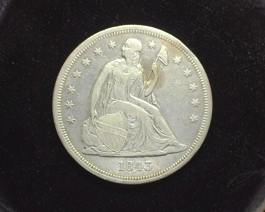 1843 Liberty Seated Dollar XF - US Coin
