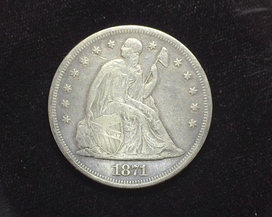 1871 Liberty Seated Dollar VF/XF - US Coin