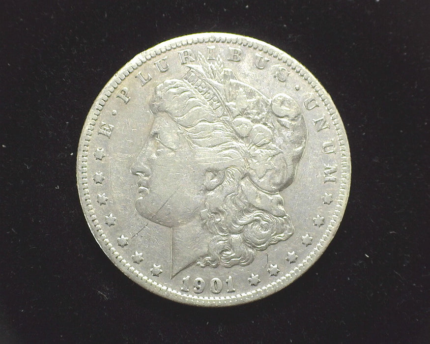 1901 S Morgan Dollar F Cleaned - US Coin