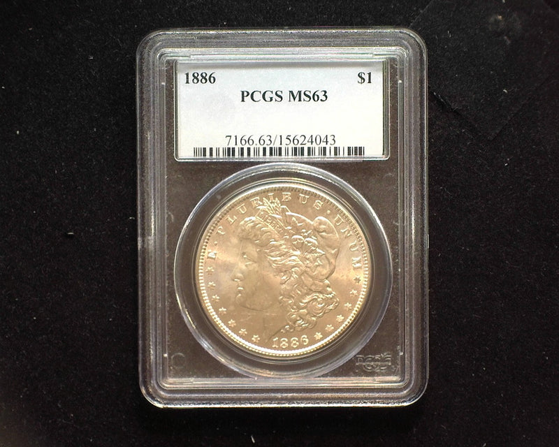 1886 Morgan Dollar PCGS MS63 - US Coin