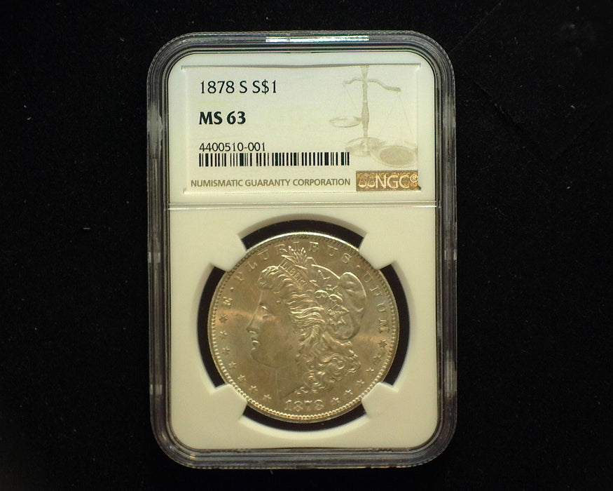 1878 S Morgan Dollar NGC MS63 - US Coin