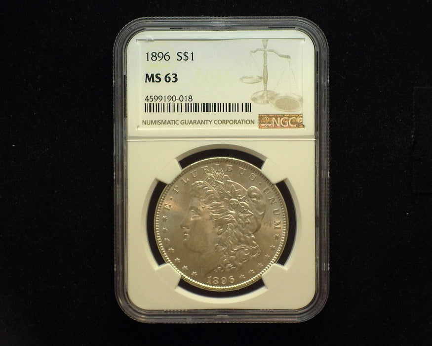 1896 Morgan Dollar NGC MS63 - US Coin