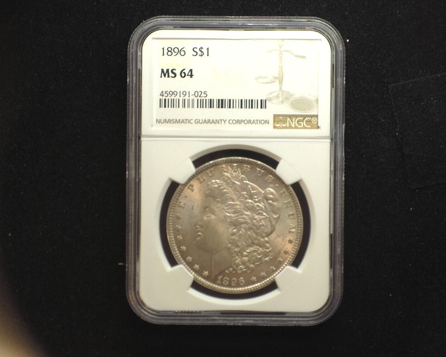 1896 Morgan Dollar NGC MS64 - US Coin