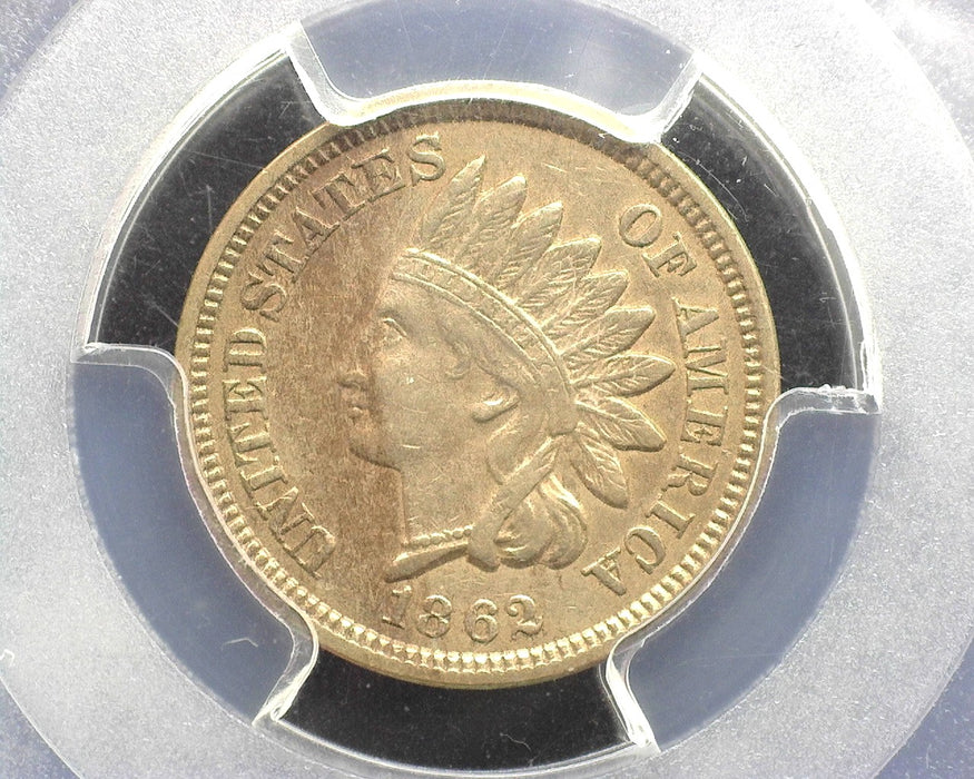1862 Indian Head Penny/Cent PCGS AU55 - US Coin