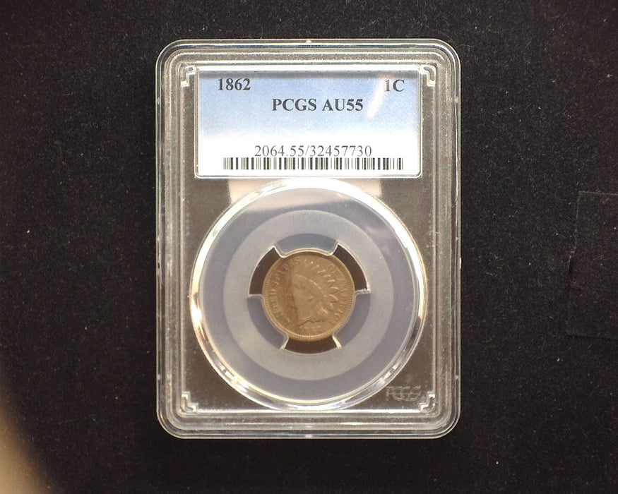 1862 Indian Head Penny/Cent PCGS AU55 - US Coin