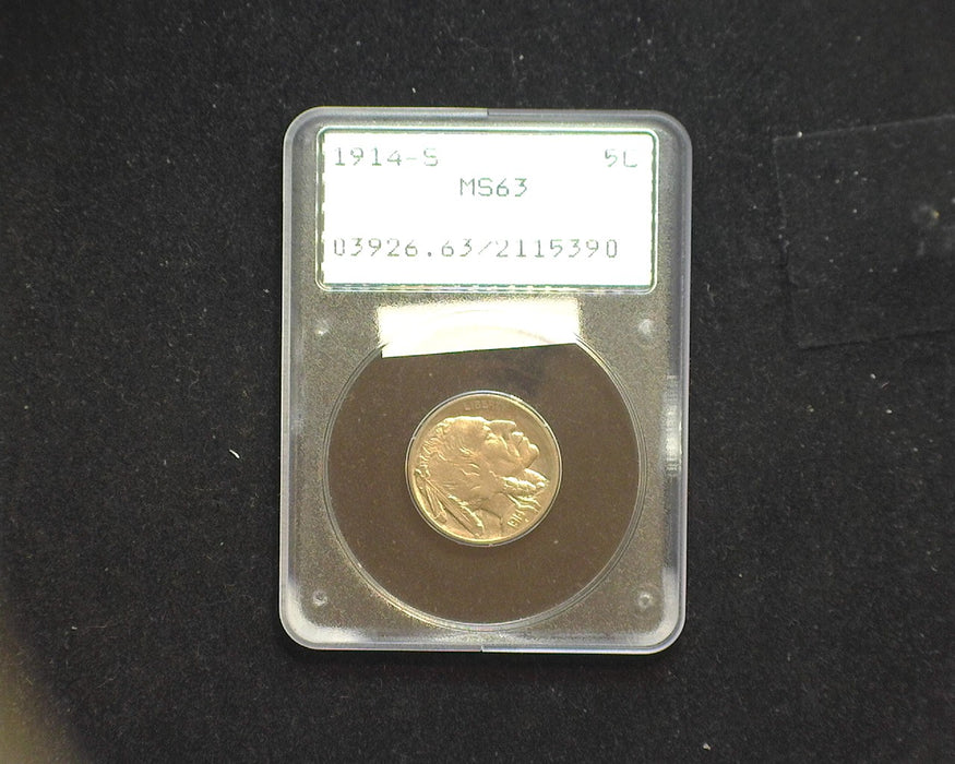 1914 S Buffalo Nickel MS63 PCGS - US Coin