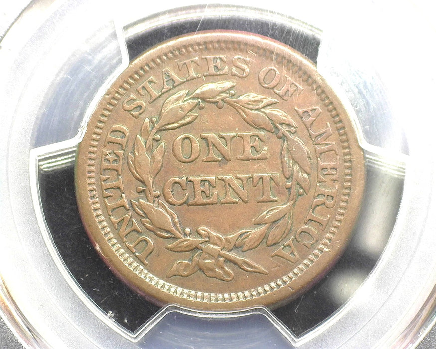 1846 Large Cent Draped Bust Cent PCGS XF40 Tall date - US Coin