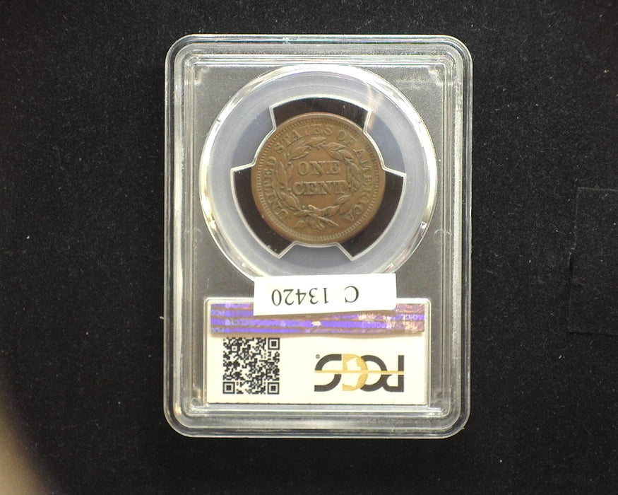 1846 Large Cent Draped Bust Cent PCGS XF40 Tall date - US Coin