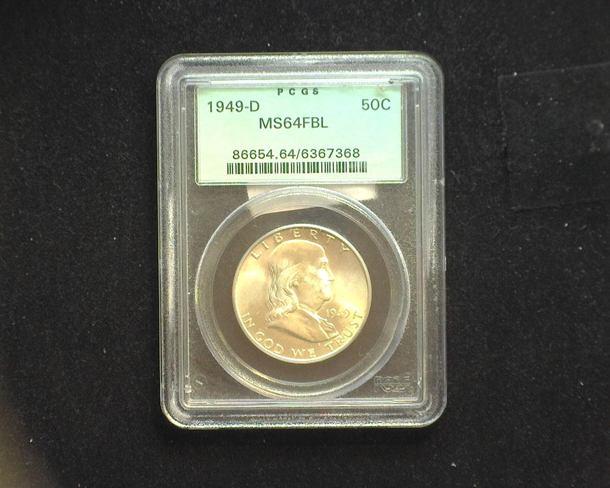 1949 D Franklin Half Dollar MS64 FBL PCGS - US Coin