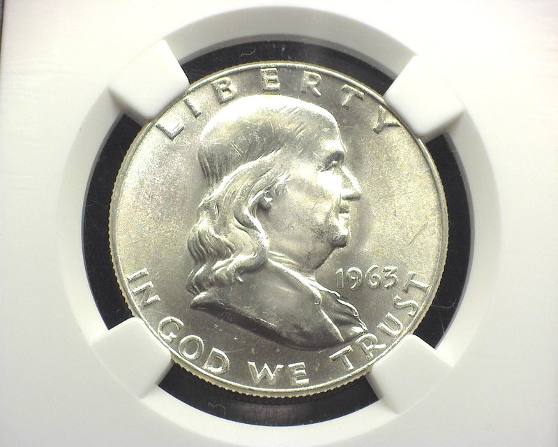 1963 D Franklin Half Dollar MS65 FBL NGC - US Coin