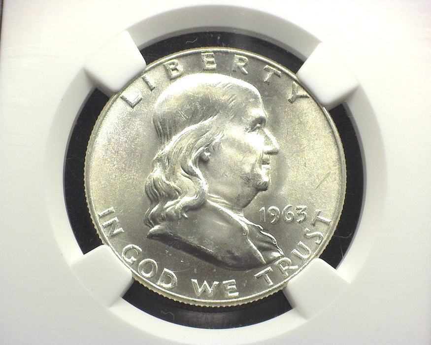 1963 D Franklin Half Dollar MS65 FBL NGC - US Coin