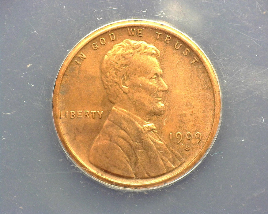 1909 S VDB Lincoln Wheat Cent ANACS AU50 Cleaned - US Coin
