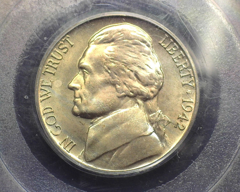 1942 D Jefferson Nickel MS66 PCGS - US Coin