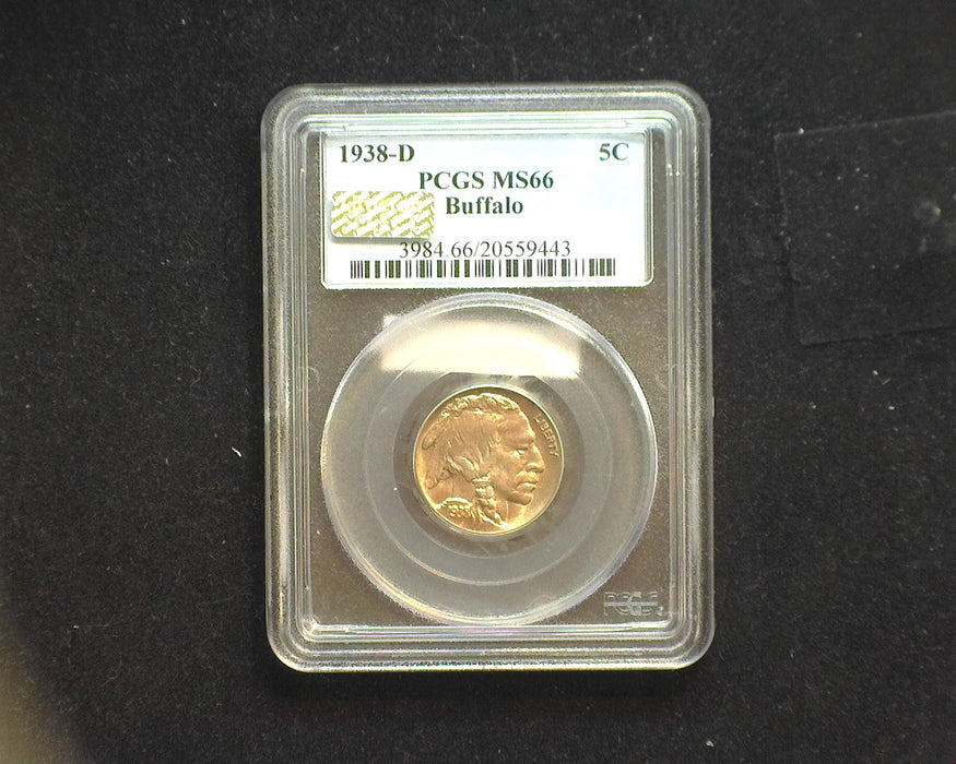 1938 D Buffalo Nickel MS66 PCGS - US Coin