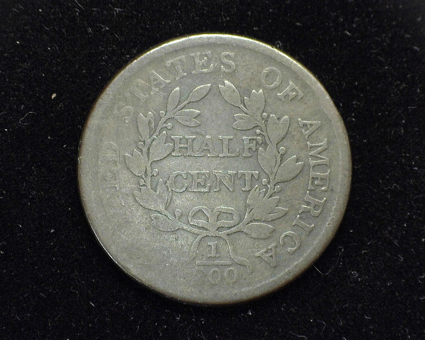 1804 Draped Bust Half Cent VG  Plain 4 stemless- US Coin